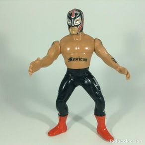 Figuras de Borracha e PVC: FIGURA LUCHADOR MEXICANO - 14 CM *** REY MISTERIO*** NUEVA SIN USO